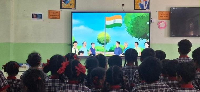 Digital classroom lesson