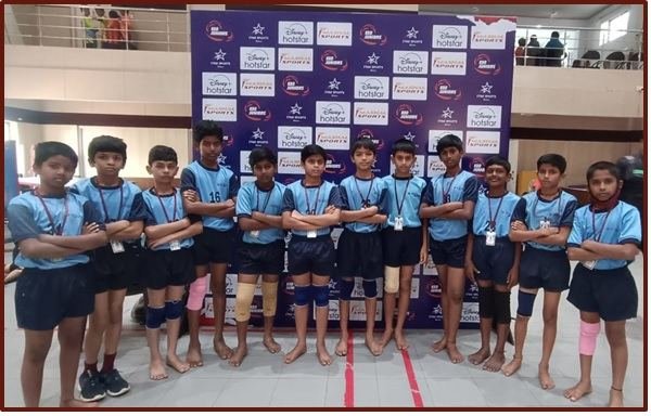 Our kabaddi team at a tournament